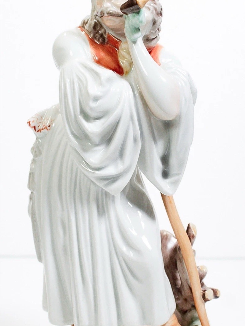 Herend Hungary VintagePorcelain Figurine Handpainted mournful Shepherd - Picture 9 of 16